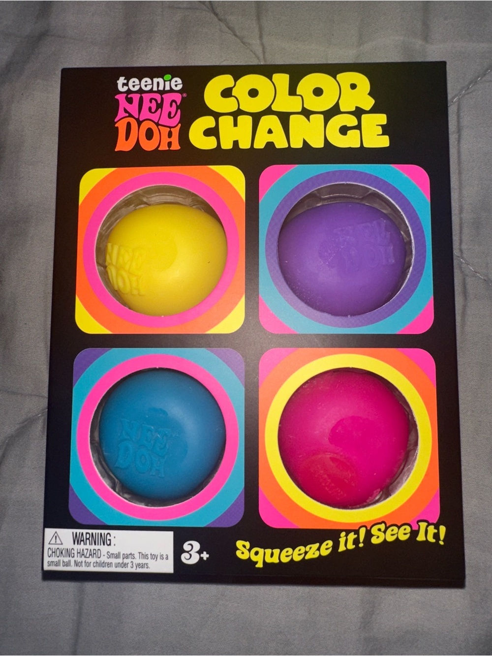Teenie NeeDoh Color Change 4 Pack NWT